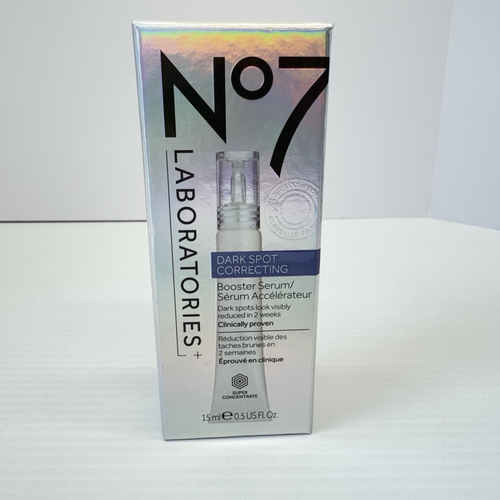 NO7 Laboratories Dark Spot Correcting Booster Serum 0.5 fl oz Retired New Sealed